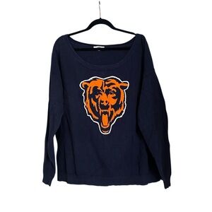 Chicago Bears Scoop Neck Long Sleeve Sweatshirt